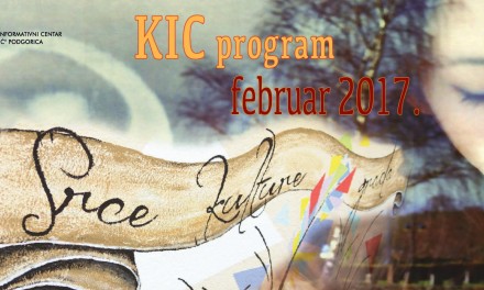 KIC “Budo Tomović”- repertoar za februar