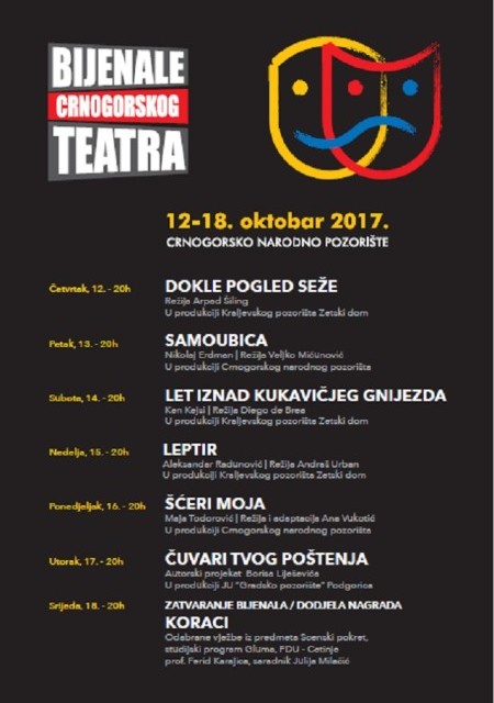 Bijenale crnogorskog teatra od 12. do 18. oktobra